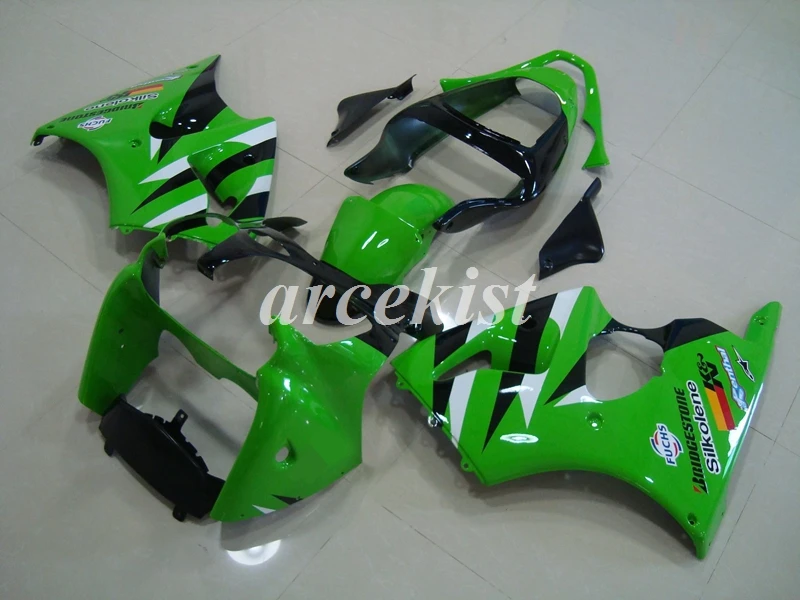 4 подарки ABS мотоцикл полный обтекатель комплект подходит для kawasaki Ninja ZX-6R 636 6R 00 02 01 2000 2001 2002 Кузов Набор зеленый крутой