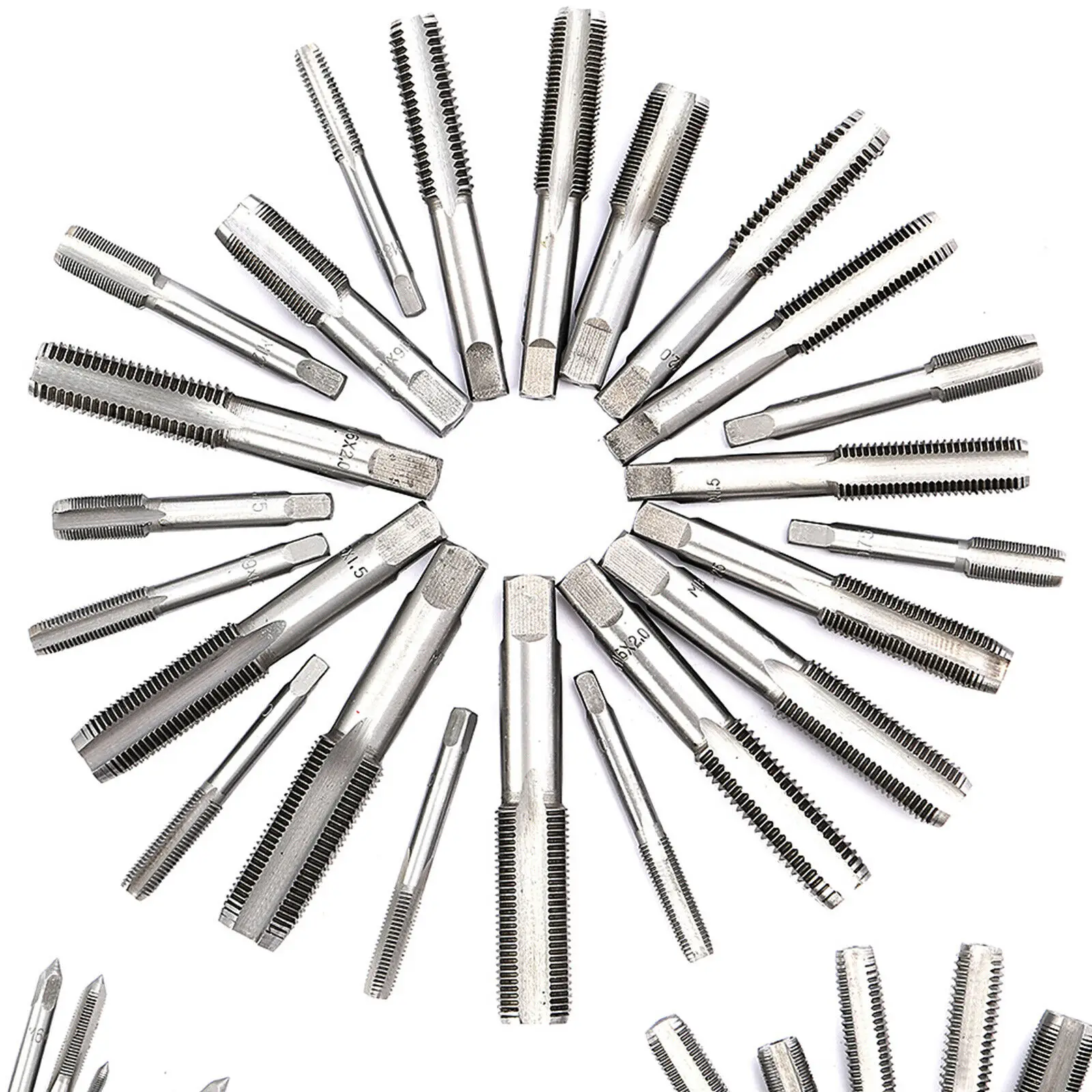 110Pcs Tap and Die Set Tungsten Steel Titanium Tap