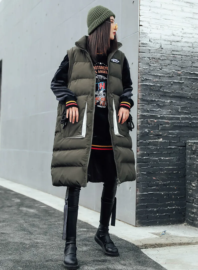 Max LuLu, модная женская зимняя одежда в Корейском стиле, Женская безрукавка с карманами, безразмерный жилет, повседневное длинное пальто, жилеты