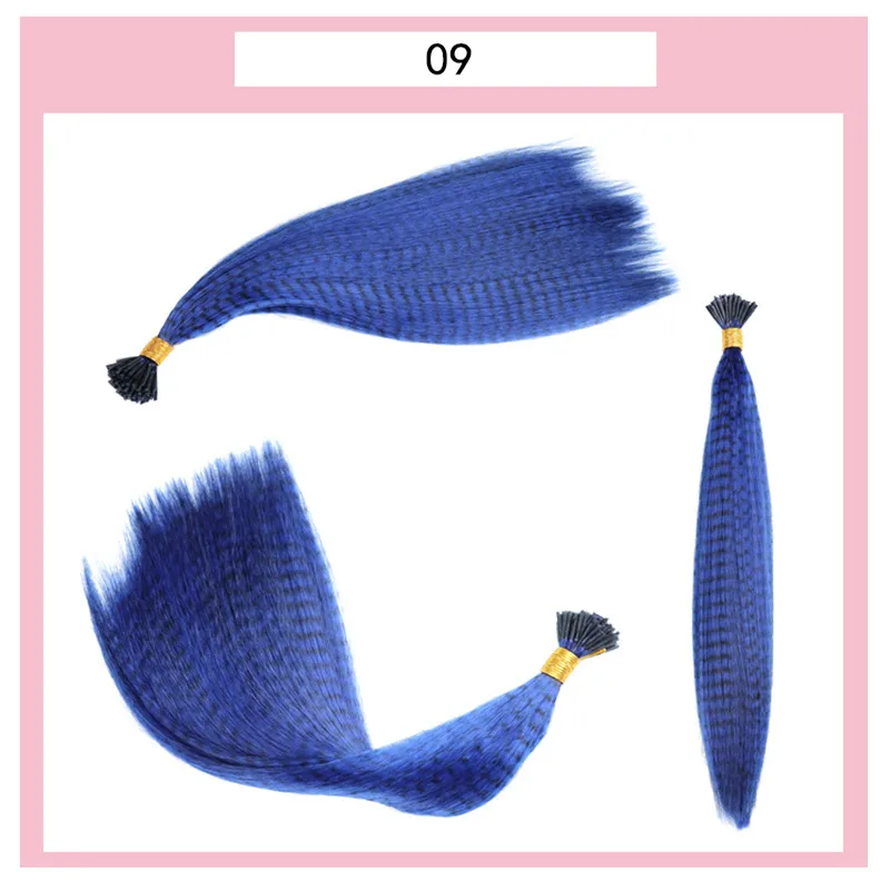royal blue 10 шт./упак. красочные очаровательные перья Наращивание волос длинные прямые парикмахерские принадлежности для перьев, пучков нарощенных волос пучок волос - Цвет: royal blue