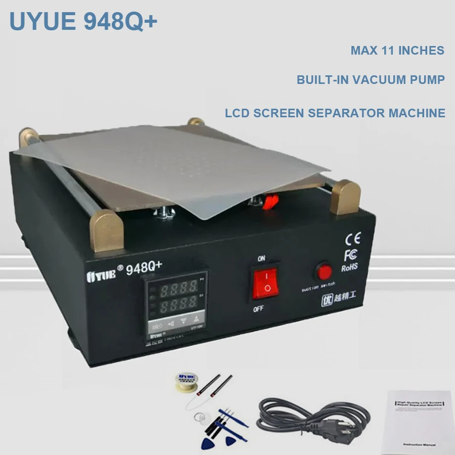 Аппарат для отделения ЖК экранов мобильных телефонов с встроенным вакуумным