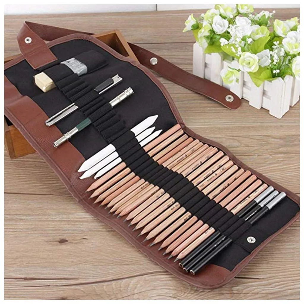 Холстовый школьный Карандаш Чехол товары для рукоделия художника эскизов рулон