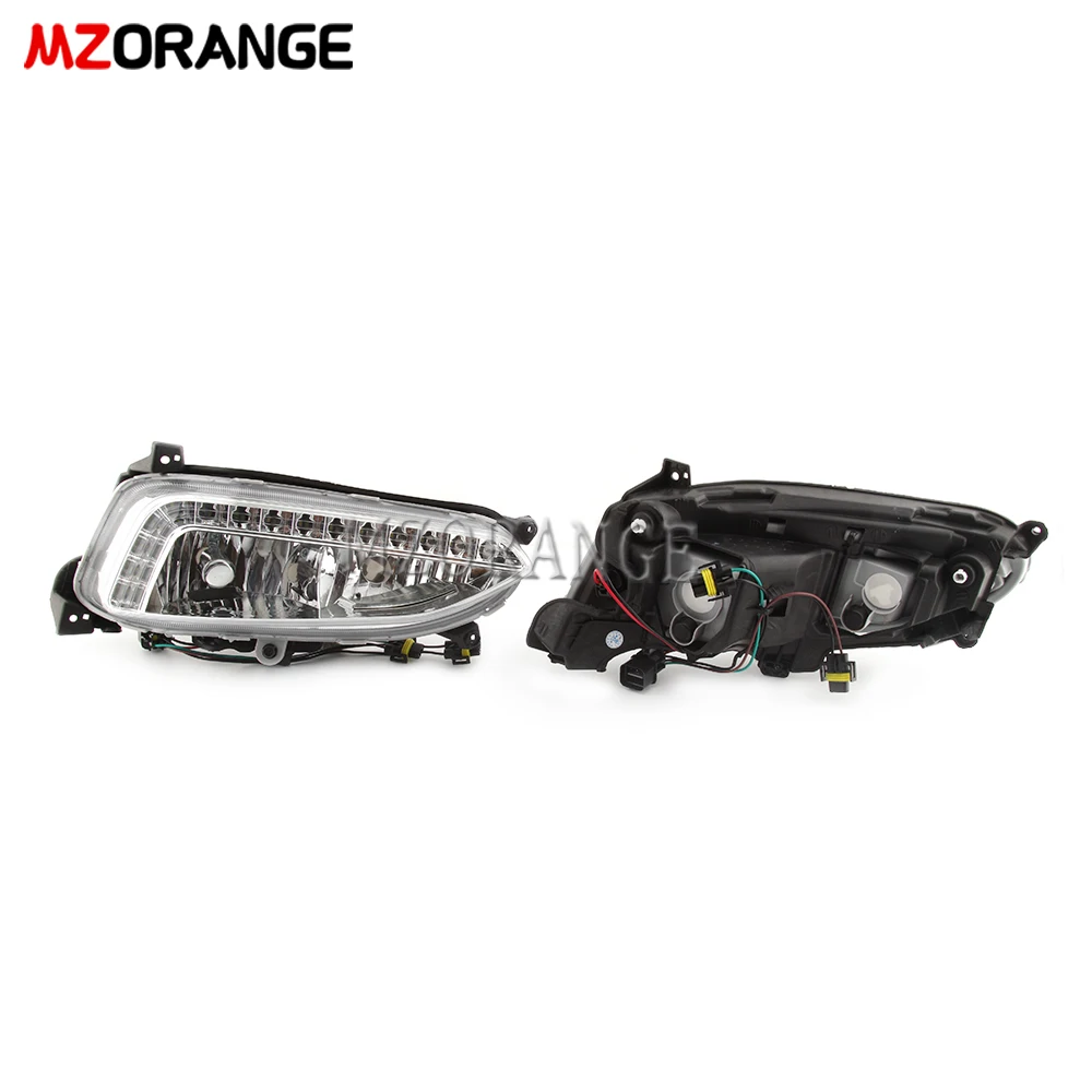 Для hyundai Santa Fe IX45 2013 головной светильник светодиодный DRL головной светильник s противотуманный светильник дневные ходовые огни противотуманный светильник s