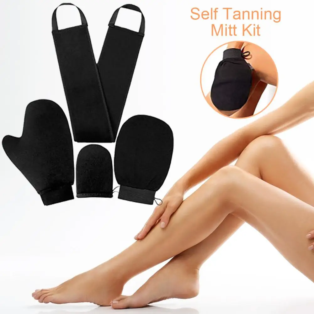 Self Tanning Mitt Applicator Kit Exfoliating Bath Towel Oiling Sunscreen Spa Gloves Back Lotion Applicators Self Tanning Mitt Applicator Kit Exfoliating Bath Towel Oiling Sunscreen Spa Gloves Back Lotion Applicators