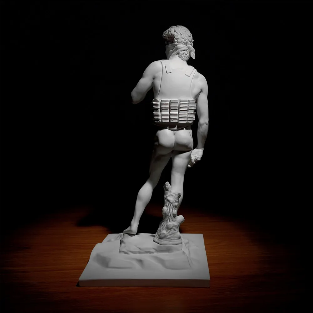 Banksy - Suicide Man - Michaelangelo - David- Stone