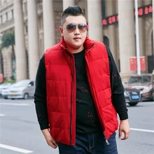 Мужской зимний жилет со стоячим воротником, плюс удобрение, увеличивающий рост, жилет, повседневный Свободный жилет, 170 кг, 11xl, очень большой код