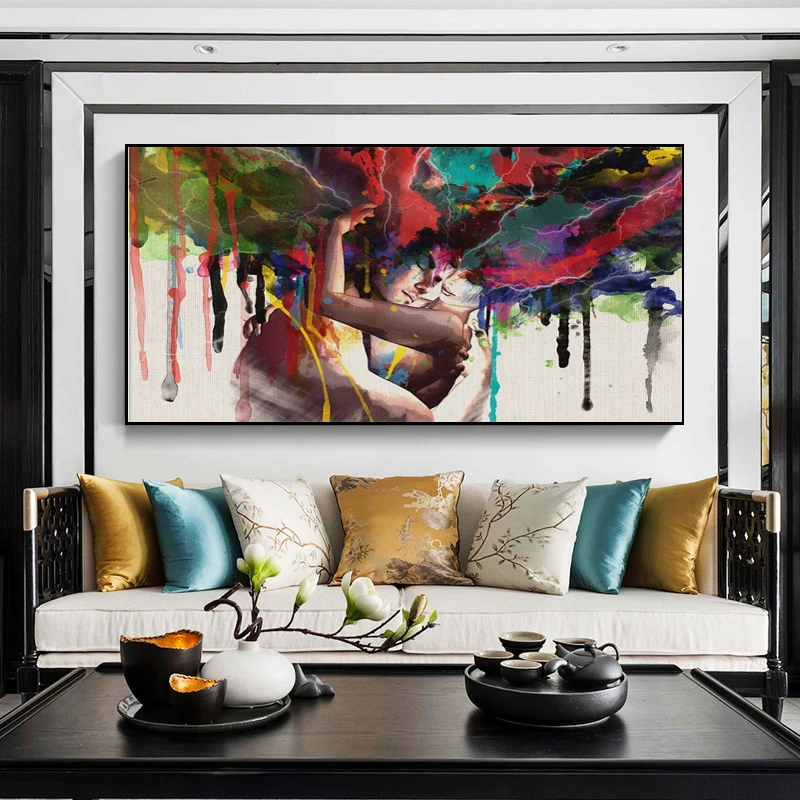 posteres e impresiones artisticos para amantes pintura en lienzo cuadros de pared para sala de estar arte abstracto cuadros decoracion del hogar