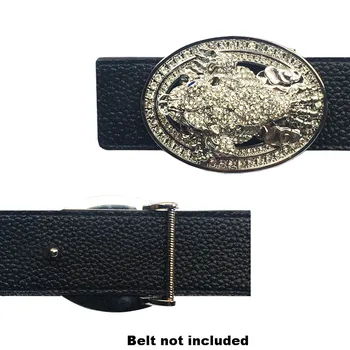 

Vintage Cowboy Leather Animal Icon Buckles for Men's Belts Solid Brass Belt Buckle hebillas para cinturon hombre Heavy Metal