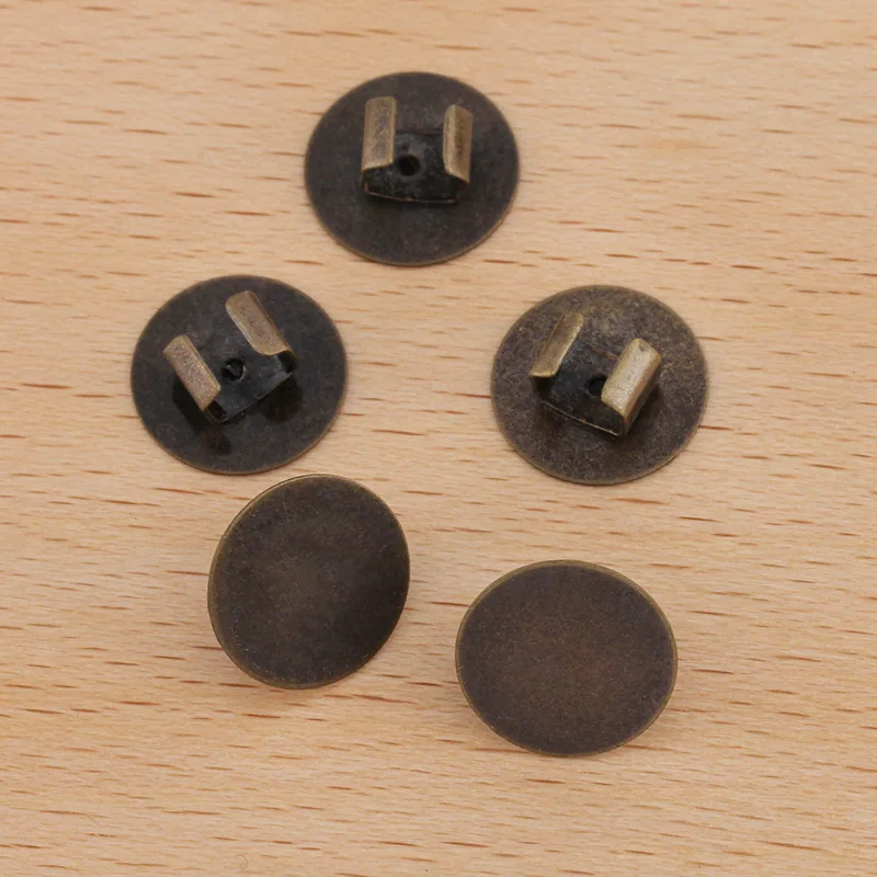 Пустые кольца для волос держатели манжеты фурнитура 18 мм Плоская Круглая клеевая