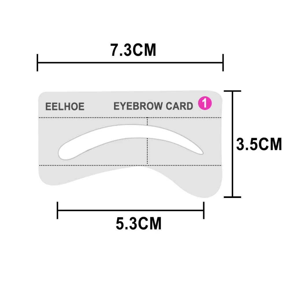 Passo Sobrancelha Stamp Shaping Kit à Prova Impermeável Água Longa Duração Sobrancelha Vara Linha de Cabelo Natural Maquiagem Sobrancelha Stencils Escova um 20 Um passo sobrancelha stamp shaping kit à