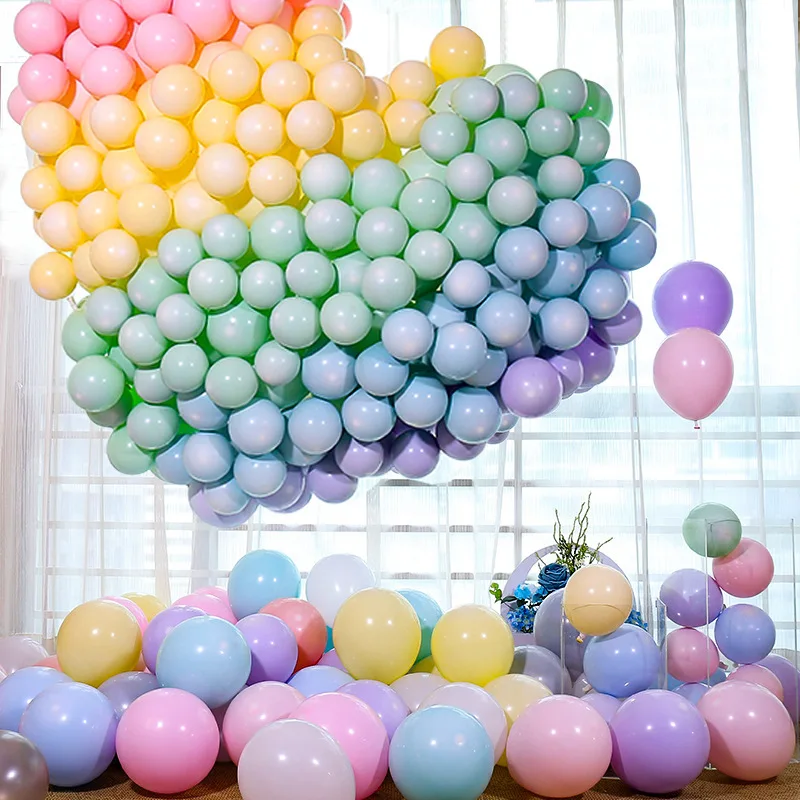 50pcs 5inch Multi-Color Latex Balloons Wedding Birthday Baby Shower Girls' Han Anniversary Party Macaron Balloon Decor Favor | Дом и сад