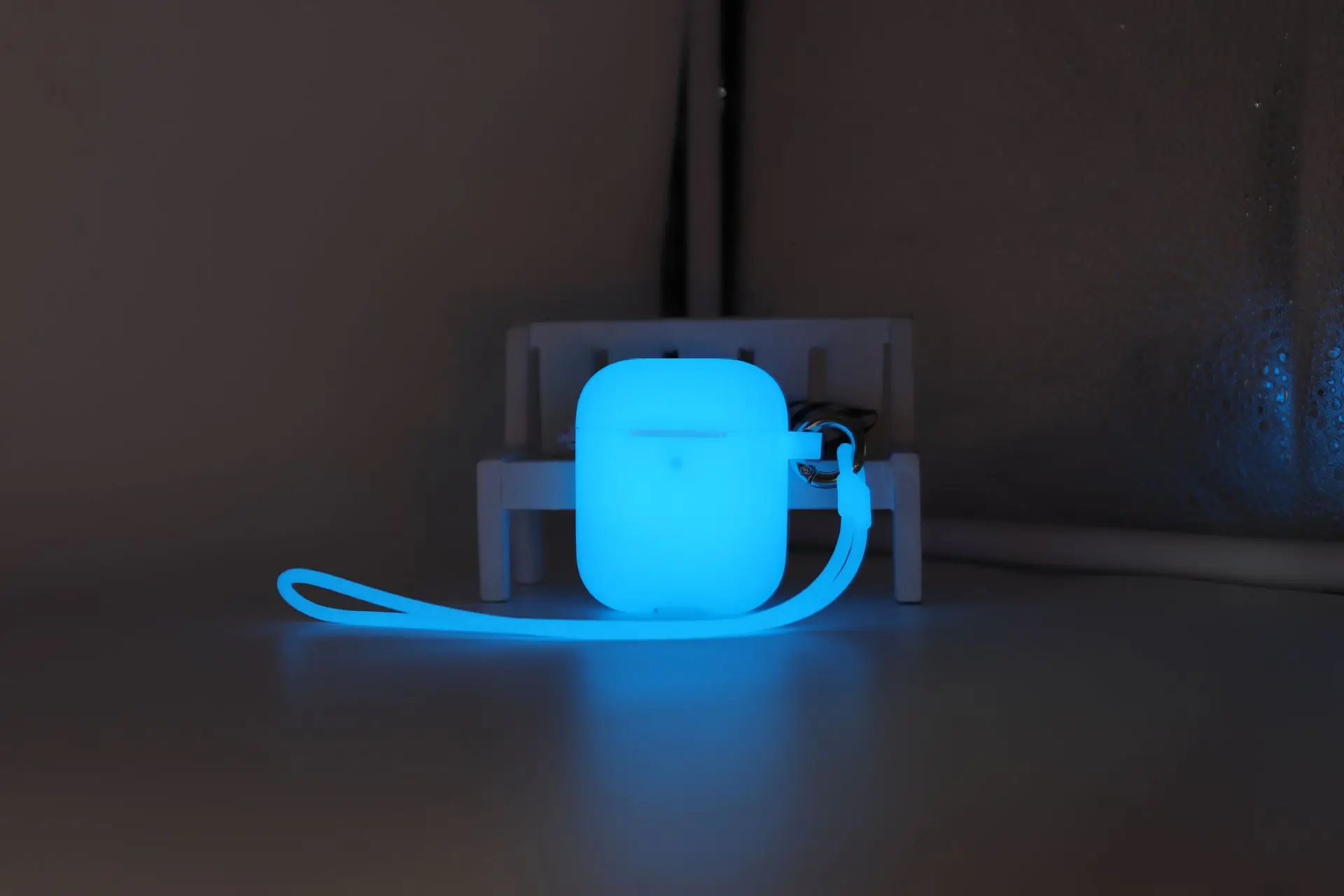 Ночной флуоресцентный светящийся чехол для наушников AirPods 1/2 Bluetooth, беспроводные наушники, защитный чехол для Air Pods, чехол