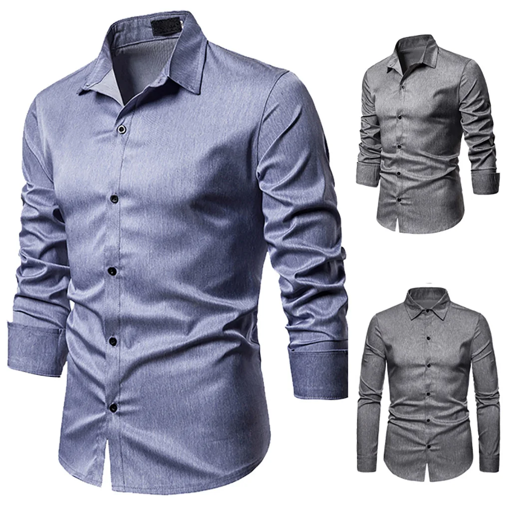 Shujin Chemise Homme, мужские рубашки, повседневная одежда, приталенная Повседневная рубашка с рисунком «гусиные лапки», Мужская модная рубашка с