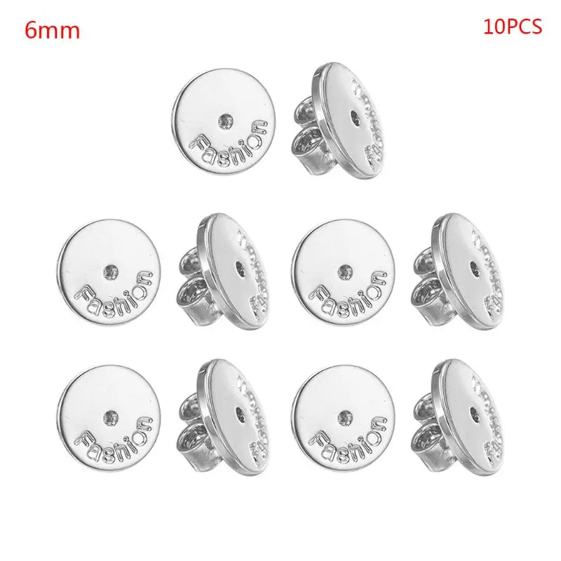 N58F 10 Pcs Butterfly Earrings Stoppers Alloy Backs Replacements for Posts | Украшения и аксессуары