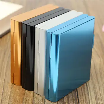 

Aluminum Metal Pocket Cigarette Case Storage Box For 20 Cigarettes Women Empty Cigarette Cases Container Boxes