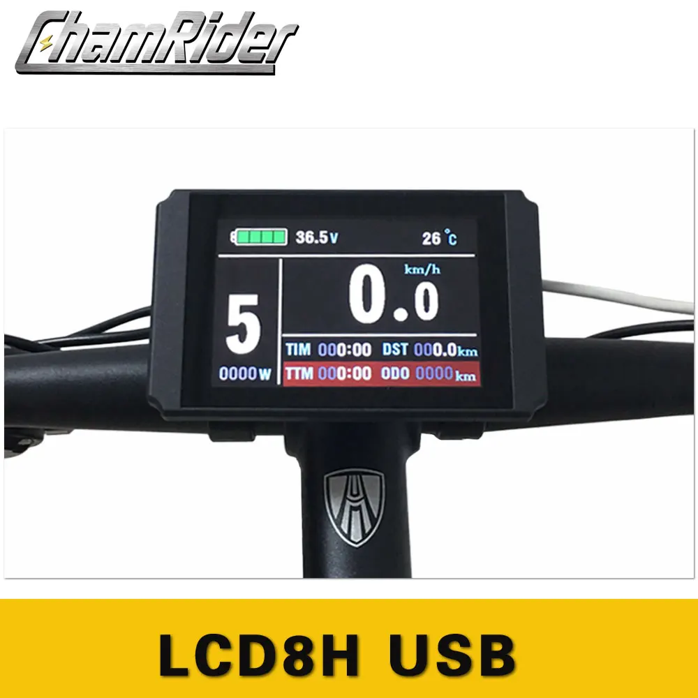 Чамрайдер ebike дисплей Панель управления 24 в 36 48 интеллектуальный KT LCD8 LCD8H LCD8HU Julet