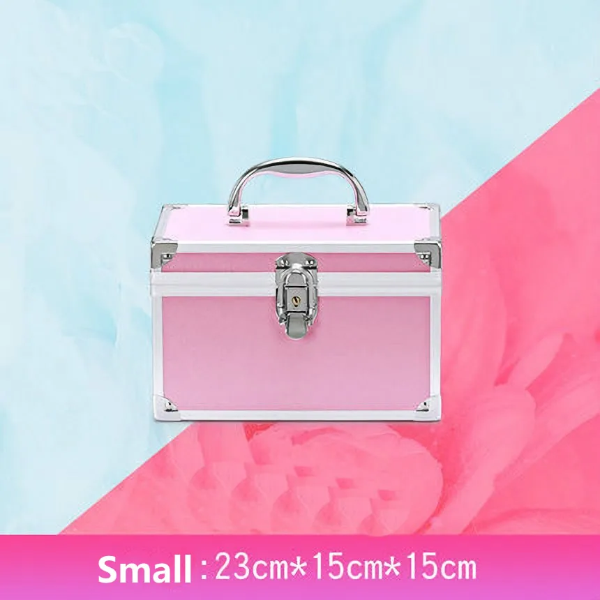 small Makeup Bag Женская Большая профессиональная косметичка на застежке, косметичка для макияжа, органайзер, чехол для хранения, косметичка, косметичка, чехол для туалетных принадлежностей, косметичка - Цвет: small Makeup Bag