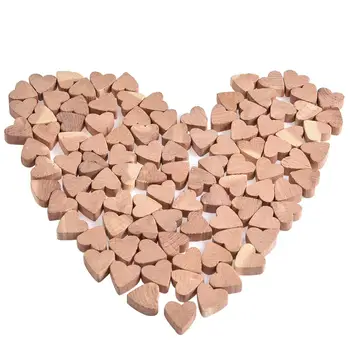 

100PCS Heart Shape Cedar Wood Block Against Moisture Natural Cedar Storage Box Shoes Clothes Moisture-proof Wood Block