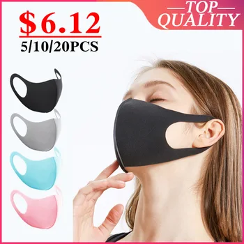 

10PCS Dustproof Mouth Face Mask Women Men Muffle Face Mouth Masks Anti Dust Mask Anti PM2.5 KPOP protective mask