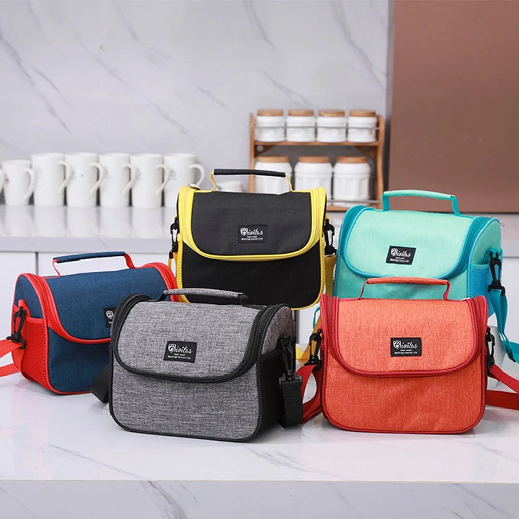Maison Fabre Portable Thermal  Lunch Box Leakproof Waterproof  Women Kids Men Shoulder Food Picnic Multifunctional Tote Bag 906