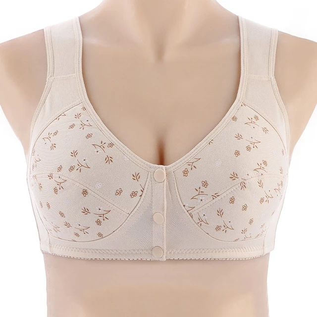 Front Closure Bras for Women Plus Size,Casual Seniors Plus Size Bras Older  Women Shaping Cup Front Button Nursing Bras, Pink, 40 : :  Clothing, Shoes & Accessories