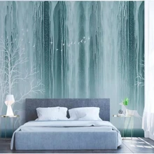 Diantu пользовательские обои современный абстрактный Водопад Современный стиль ЛЕС Лось фон стены papel де parede 3d Обои фреска