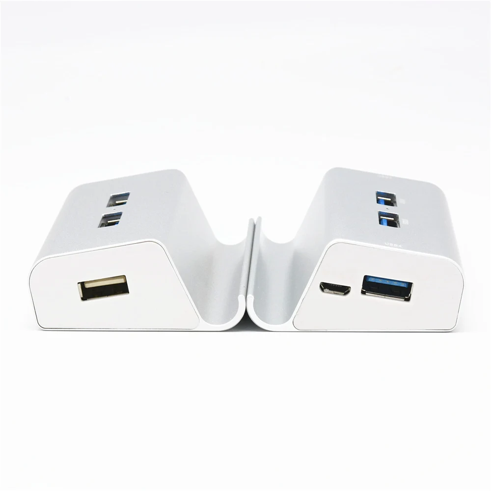 3 в 1 usb type-C Micro USB OTG 4 порта Высокоскоростной концентратор с подставкой для телефона планшет ноутбук ПК