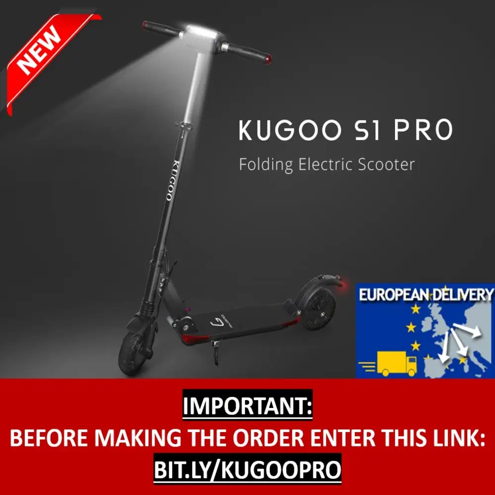 [ЕС сток] KUGOO S1 PRO складной электрический скутер для взрослых 350 Вт 30 км/ч ЖК-дисплей e скутер лучше M365 Dualtron PK Ninebot