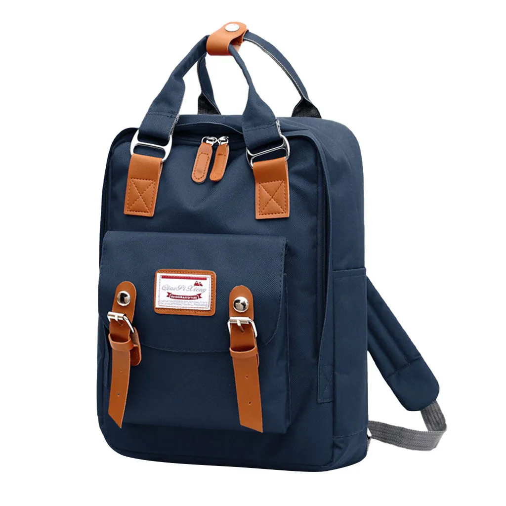 Корейский стиль, нейлоновый рюкзак для женщин, Простой Модный молодежный дорожный рюкзак, школьная сумка для досуга, сумка-тоут для девочек-подростков, сумка на плечо 8 - Цвет: DB