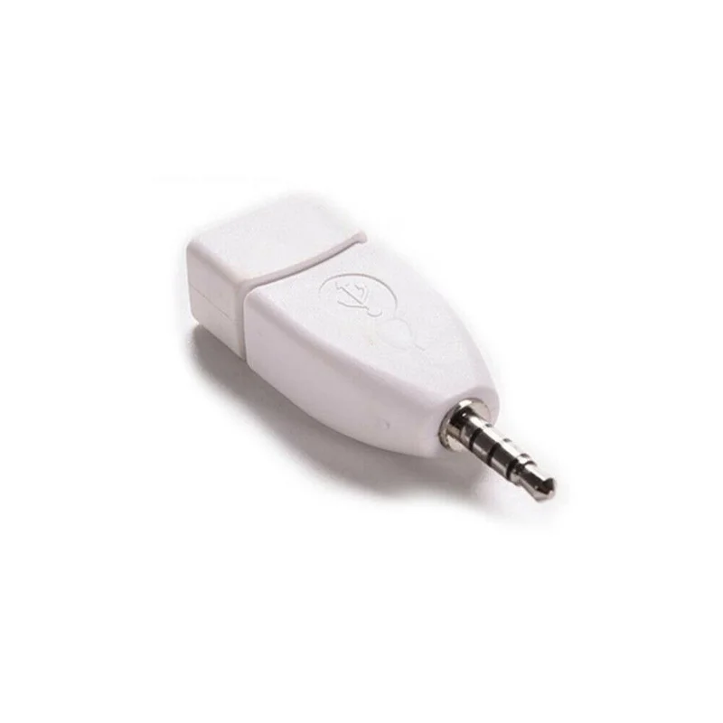 Audio Converter 3.5mm Male AUX Audio Plug Jack To USB 2.0 Female Converter Adapter for Car MP3 car wire cable adapter,car stereo accessories