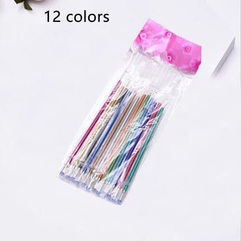 

Office Art Supplies Craft Graffiti School Writing Stationery Children Painting Colorful Gel Pen Refill Highlight Glitter