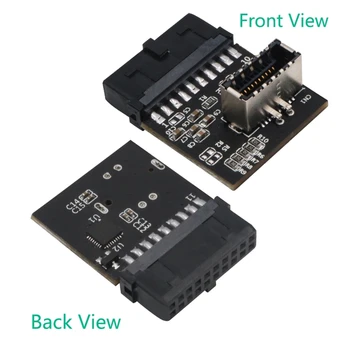 

USB 3.1 Front Panel Socket to USB 3.0 20 Pin Header Male Extension Cable Adapter Converter for Motherboard Card