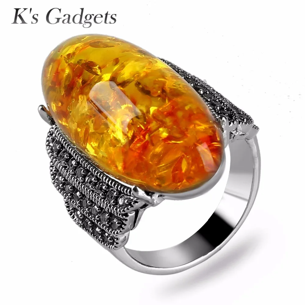 K's Gadgets Bijoux ретро кольцо на палец с зеленым камнем большие античные Винтажные