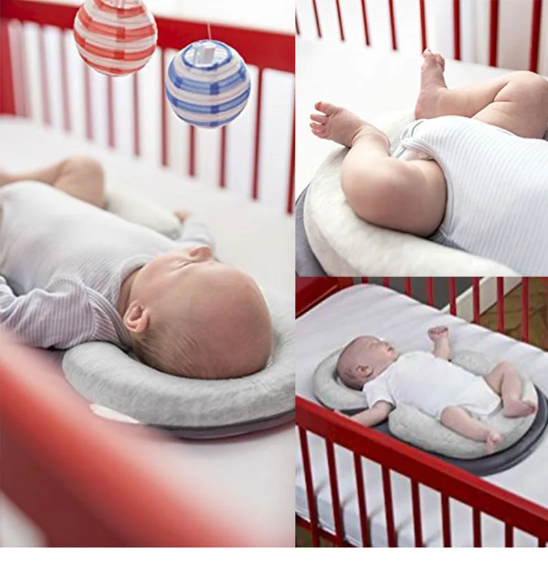 Детская подушка с принтом в виде сказок, хлопок, новорожденный, анти-опрокидывающийся Матрас Подушка для малышей, детская подушка, регулируемая u-образная подушка