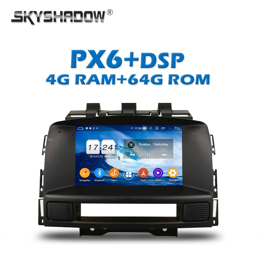Автомобильный DVD-плеер PX6 DSP Android 10 0 64 Гб Wifi Bluetooth 5 RDS радио GPS карта для Buick Excelle GT XT OPEL