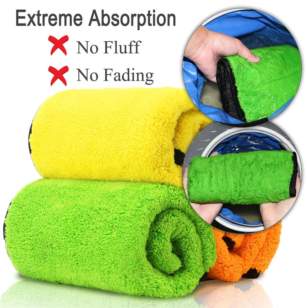 Auto Care Thick Plush Car Cleaning Car Microfibre Wax Polishing Towels High quality Microfiber more convenient practical