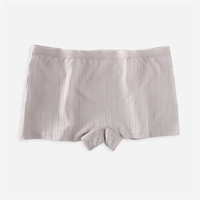 light khaki Модные хлопковые трусы, сексуальные шорты для мальчиков, дышащие безопасные штаны, однотонное женское нижнее белье, женские трусы, шорты для мальчиков и женщин - Цвет: light khaki