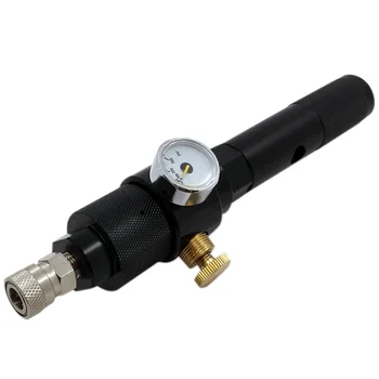 

Co2 Adapter Setup,12G Co2 Capsule to Quick Filling Charger Adaptor with 0-200 PSI Regulator