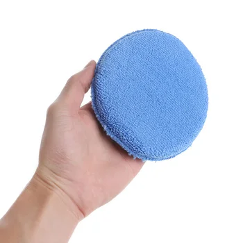 

Cleaning Blue Sponges Pads 5-Inch Decor 10pcs Car Microfiber High Quality