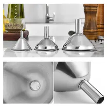 3 шт./компл. Нержавеющая сталь эфирное масло Воронка многофункциональный водяной специи бутылки вина фильтр для дома Кухня 72XF