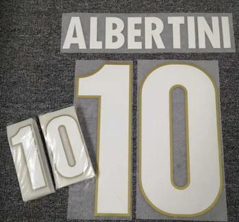

1996 Italy Nameset DEL PIERO Baggio Albertini Printing Customize Any Name Numer Soccer Patch Badge iron On Clothes