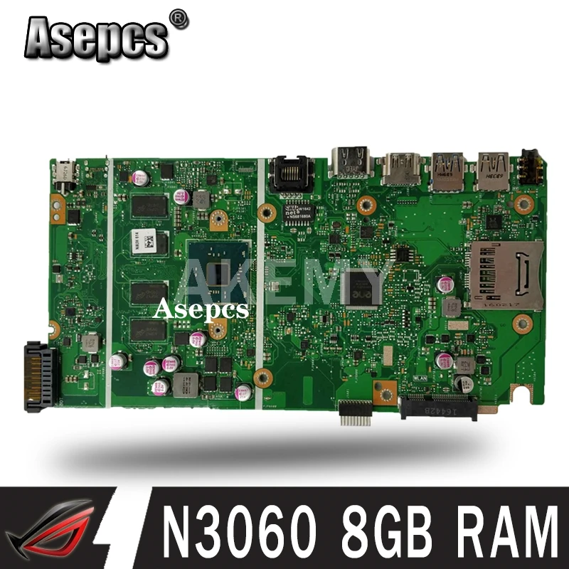 Материнская плата X541SA For Asus X541 X541S материнская для ноутбука N3060 CPU 1 6 GHz 8GB RAM |