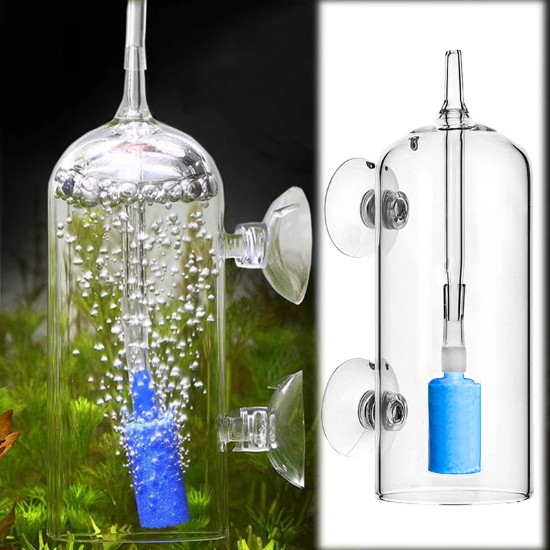 Aquarium Oxygen Glass Dissolver Dissolve Aeration CO2 Diffuser