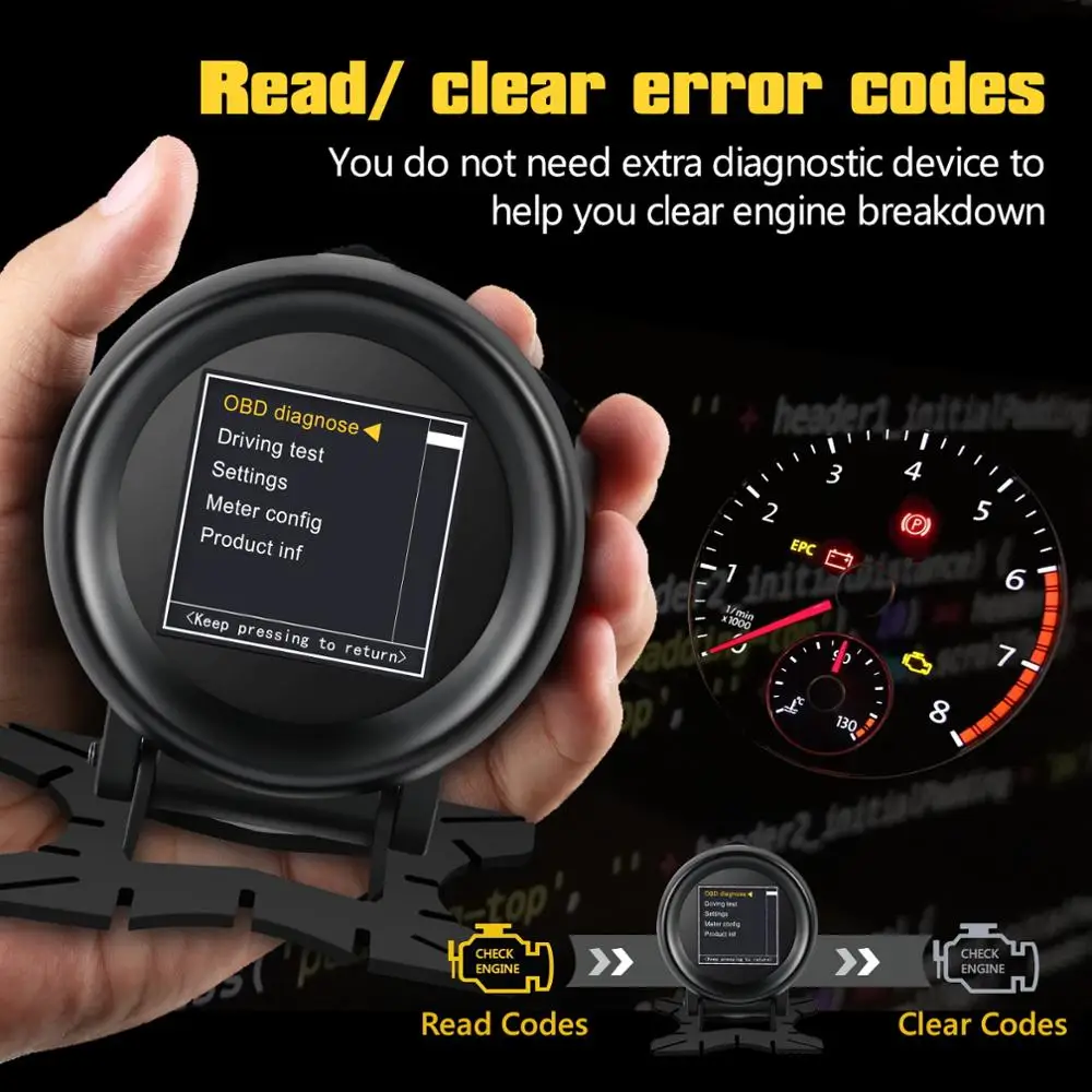 Автомобильный бортовой компьютер AUTOOL X60 считыватель кодов двигателя Obd2 Ii