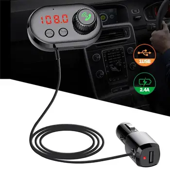 

Car Bluetooth FM Transmitter Receiver Wireless Bluetooth Handsfree Car Kit Auto Mp3 Player Dual USB Fast Charger Car Accessories