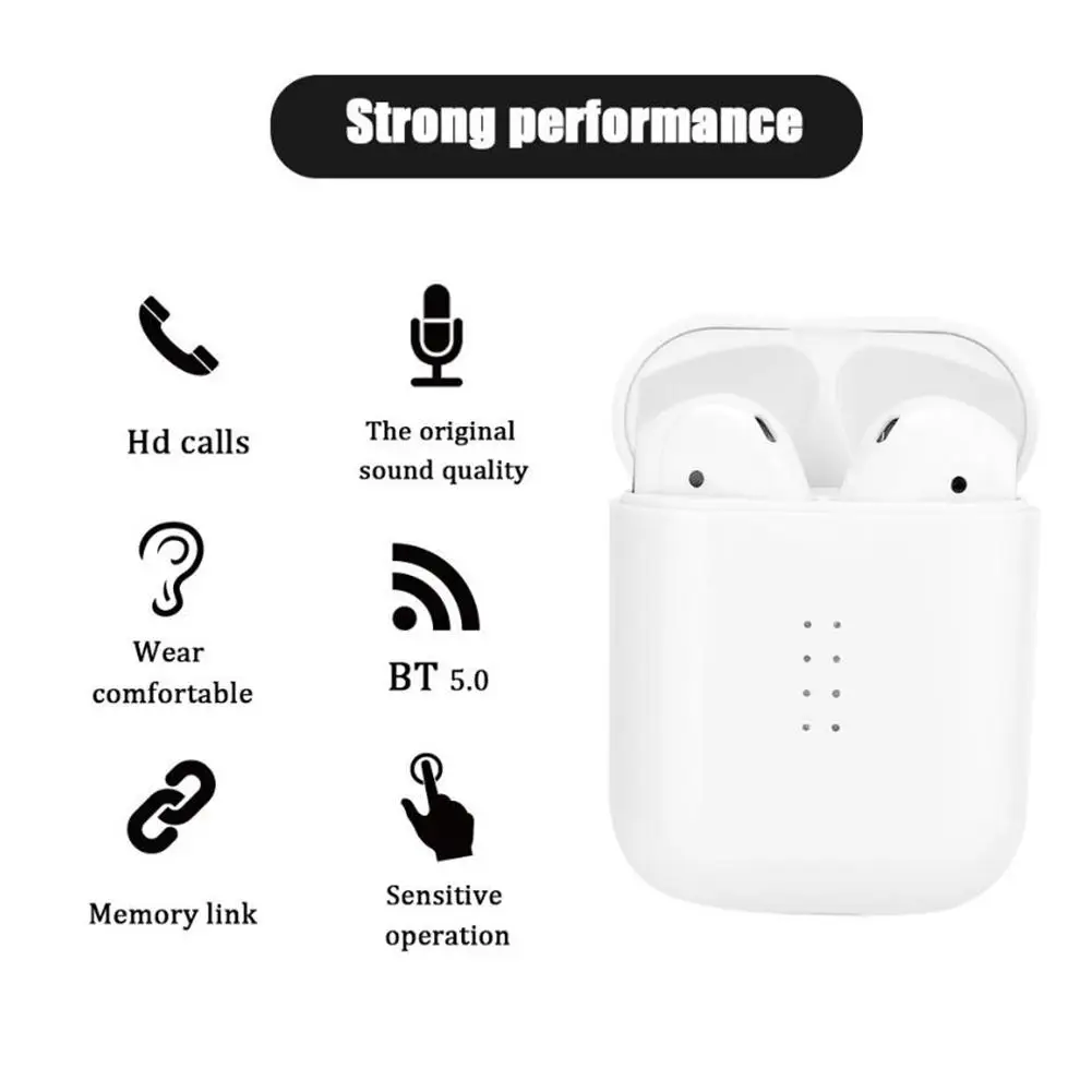 

DishyKooker I168 Wireless Bluetooth Earphones 5.0 TWS Touch Control Wireless eardots The Double Talk Wireless Charging Earphone