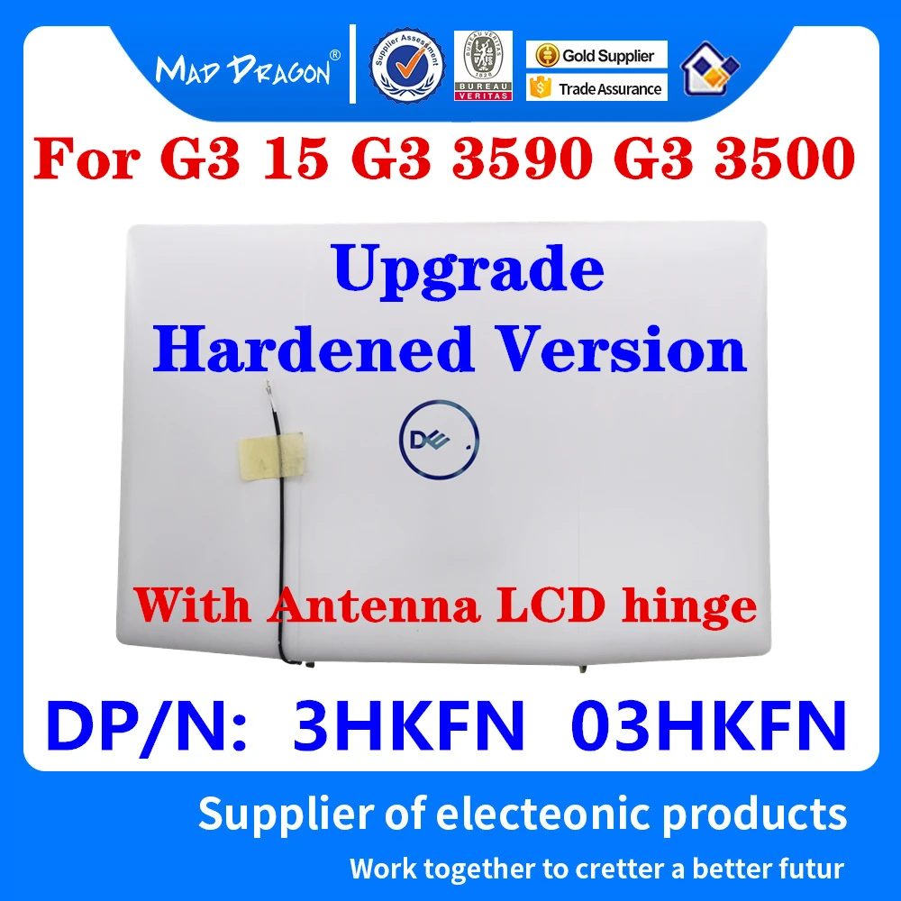 Новый оригинальный ЖК-дисплей 03HKFN 3HKFN для Dell G3 15 3590 3500 задняя крышка с белым