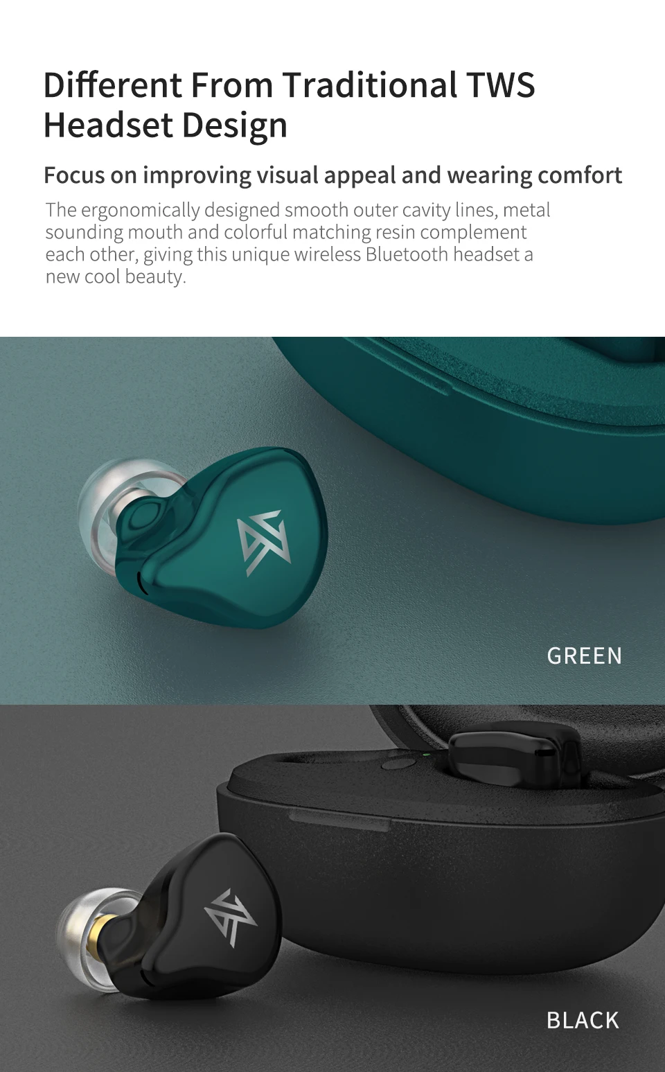 KZ S1D S1 TWS беспроводные наушники Bluetooth 5,0 динамический беспроводной Bluetooth E10 T1 C12 ZSX ZSN ZST