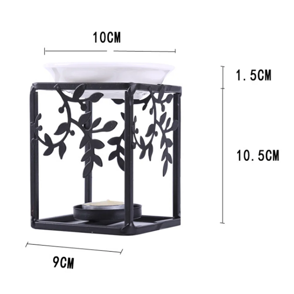 Креативный милый геометрический дизайн ароматерапия масляная горелка подсвечники железная керамическая лампа украшения Арома гостиная горелка