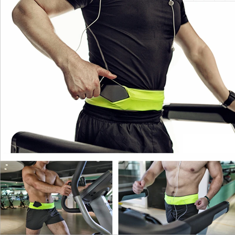 QUESHARK Invisible Running Waist Bag Lightweight Thin Marathon Yoga Jogging Cycling Belt 7 Inch Mobile Phone Sports Fanny Pack 4